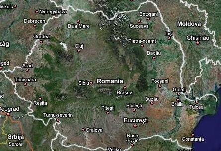 Harta Romaniei Din Satelit Harta